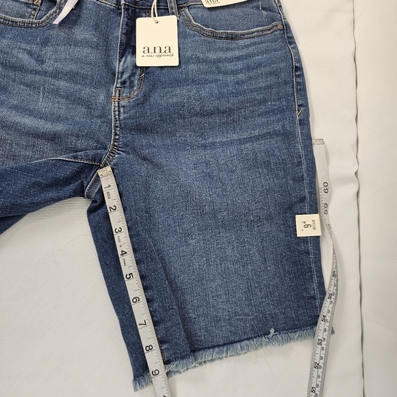 Ana Mid Rise Cut Off Bermuda Shorts - Picture 7 of 8